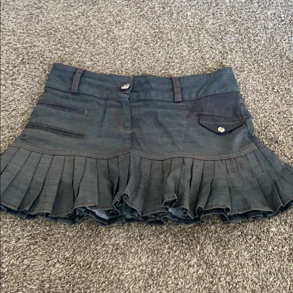 Black Denim Mini Skirt 💕